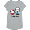 image:imageHello Kitty Best Dad Fathers Day TShirt SmallHeather Grey