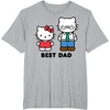 image:imageHello Kitty Best Dad Fathers Day TShirt SmallHeather Grey