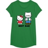 image:imageHello Kitty Best Dad Fathers Day TShirt SmallKelly Green