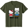 image:imageHello Kitty Best Dad Fathers Day TShirt SmallOlive Green