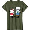 image:imageHello Kitty Best Dad Fathers Day TShirt SmallOlive Green