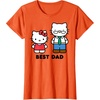 image:imageHello Kitty Best Dad Fathers Day TShirt SmallOrange