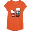 image:imageHello Kitty Best Dad Fathers Day TShirt SmallOrange