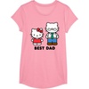 image:imageHello Kitty Best Dad Fathers Day TShirt SmallPink