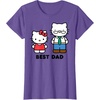 image:imageHello Kitty Best Dad Fathers Day TShirt SmallPurple Heather