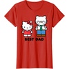 image:imageHello Kitty Best Dad Fathers Day TShirt SmallRed