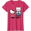 image:imageHello Kitty Best Dad Fathers Day TShirt SmallRed Heather