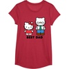 image:imageHello Kitty Best Dad Fathers Day TShirt SmallRed Heather