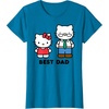 image:imageHello Kitty Best Dad Fathers Day TShirt SmallSapphire Blue