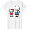 image:imageHello Kitty Best Dad Fathers Day TShirt SmallWhite