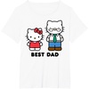 image:imageHello Kitty Best Dad Fathers Day TShirt SmallWhite
