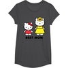 image:imageHello Kitty Best Mom Mothers Day TShirtDark Heather Grey