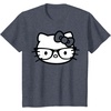 image:imageHello Kitty Black and White Nerd Glasses Short Sleeve TShirtHeather Blue