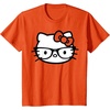 image:imageHello Kitty Black and White Nerd Glasses Short Sleeve TShirtOrange