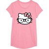 image:imageHello Kitty Black and White Nerd Glasses Short Sleeve TShirtPink