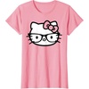image:imageHello Kitty Black and White Nerd Glasses Short Sleeve TShirtPink