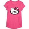 image:imageHello Kitty Black and White Nerd Glasses Short Sleeve TShirtPink Heather