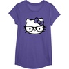 image:imageHello Kitty Black and White Nerd Glasses Short Sleeve TShirtPurple Heather