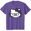 image:imageHello Kitty Black and White Nerd Glasses Short Sleeve TShirtPurple Heather