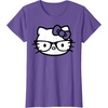 image:imageHello Kitty Black and White Nerd Glasses Short Sleeve TShirtPurple Heather