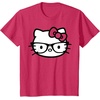 image:imageHello Kitty Black and White Nerd Glasses Short Sleeve TShirtRed Heather