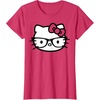 image:imageHello Kitty Black and White Nerd Glasses Short Sleeve TShirtRed Heather