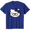 image:imageHello Kitty Black and White Nerd Glasses Short Sleeve TShirtRoyal Blue