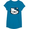 image:imageHello Kitty Black and White Nerd Glasses Short Sleeve TShirtSapphire Blue