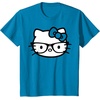 image:imageHello Kitty Black and White Nerd Glasses Short Sleeve TShirtSapphire Blue