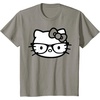 image:imageHello Kitty Black and White Nerd Glasses Short Sleeve TShirtSlate Grey