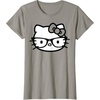 image:imageHello Kitty Black and White Nerd Glasses Short Sleeve TShirtSlate Grey