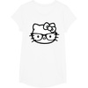 image:imageHello Kitty Black and White Nerd Glasses Short Sleeve TShirtWhite