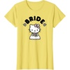 image:imageHello Kitty Bride in Wedding Dress Bridal Wedding TShirtLemon Yellow