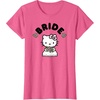 image:imageHello Kitty Bride in Wedding Dress Bridal Wedding TShirtPink Heather
