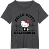 image:imageHello Kitty California Palm Tree Tee Shirt TShirtDark Heather Grey