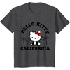 image:imageHello Kitty California Palm Tree Tee Shirt TShirtDark Heather Grey