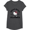 image:imageHello Kitty California Palm Tree Tee Shirt TShirtDark Heather Grey
