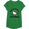 image:imageHello Kitty California Palm Tree Tee Shirt TShirtKelly Green