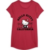 image:imageHello Kitty California Palm Tree Tee Shirt TShirtRed Heather