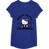 image:imageHello Kitty California Palm Tree Tee Shirt TShirtRoyal Blue