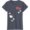 image:imageHello Kitty Candy Hearts Valentine Tee Shirt TShirtHeather Blue