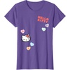 image:imageHello Kitty Candy Hearts Valentine Tee Shirt TShirtPurple Heather