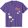 image:imageHello Kitty Candy Hearts Valentine Tee Shirt TShirtPurple Heather