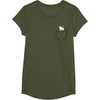 image:imageHello Kitty Chest Pocket TShirtOlive Green