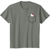 image:imageHello Kitty Chest Pocket TShirtOlive Heather