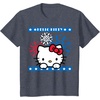 image:imageHello Kitty Fireworks 4th of July Red White Blue Americana Women Girls Kids Men TShirtHeather Blue