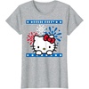 image:imageHello Kitty Fireworks 4th of July Red White Blue Americana Women Girls Kids Men TShirtHeather Grey