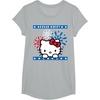 image:imageHello Kitty Fireworks 4th of July Red White Blue Americana Women Girls Kids Men TShirtHeather Grey