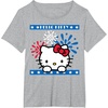image:imageHello Kitty Fireworks 4th of July Red White Blue Americana Women Girls Kids Men TShirtHeather Grey