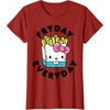 image:imageHello Kitty French Fries Fryday Everyday Friday TShirtCranberry Red